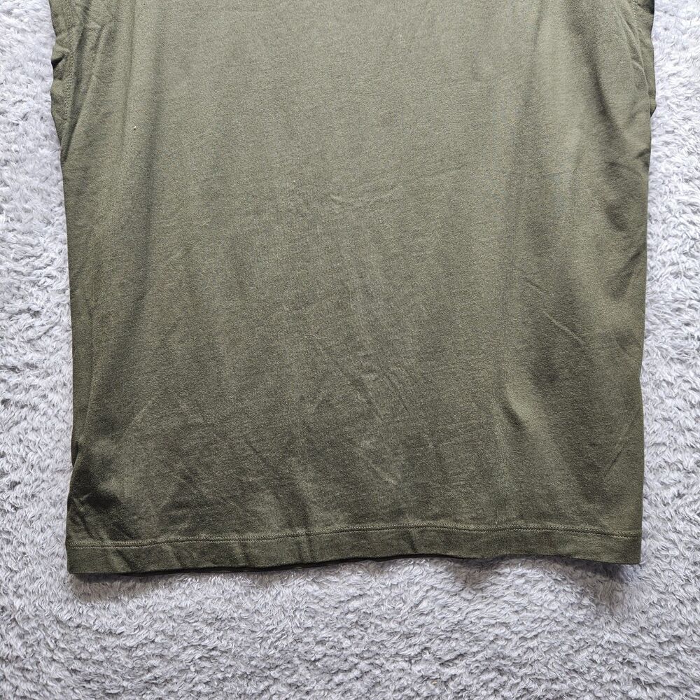 Loft Solid Green Tshirt Womens Size Large Minimal Casual Comfort - Picture 3 of 8